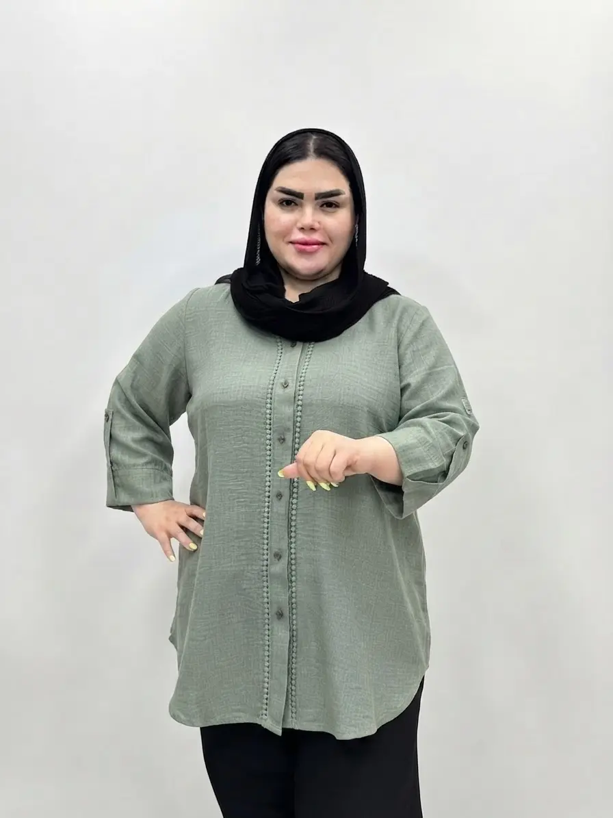 شومیز سایز بزرگ زنانه دونه عدسی